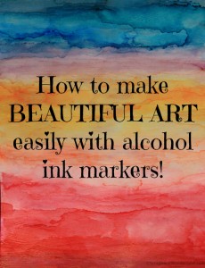 How to make beautiful art easily with alcohol ink markers.