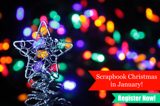 Scrapbook Christmas the EASY WAY with this new class! Scrapbook in January, but save all the details in December… easy instructions.