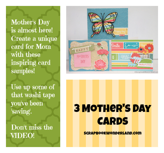 Create stunning Mother's Day cards with these three examples and a VIDEO too!