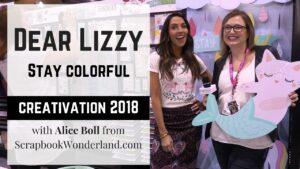 VIDEO: Dear Lizzy's new 'Stay Colorful' collection released at Creativation 2018 is bright and fun and full of darling embellishments! #dearlizzy #staycolorful #video #creativation2018