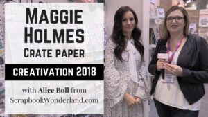 VIDEO: Check out Maggie Holmes collections she released at Creativation 2018 at with Crate Paper. We take a look at Carousel from summer 2017 and the new Flourish line for Spring 2018. #maggieholmes #cratepaper #scrapbook #scrapbooking #creativation2018 