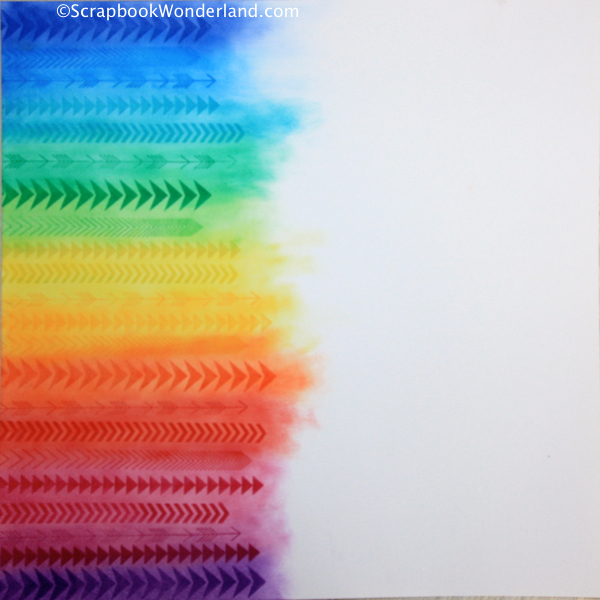 Rainbow Arrow paper designed by Alice Boll from Scrapbook Wonderland