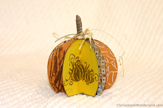Easy to make paper pumpkin decoration. You won't believe how simple it is!