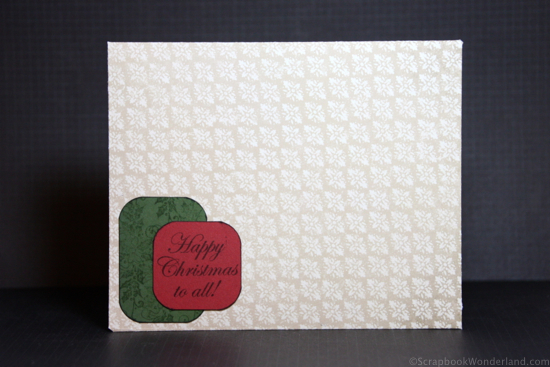 Create a simple and elegant Christmas card easily with this video tutorial and directions.