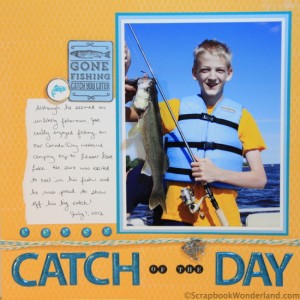 Catch of the Day layout Alice Boll LOAD215 Day 24 Full