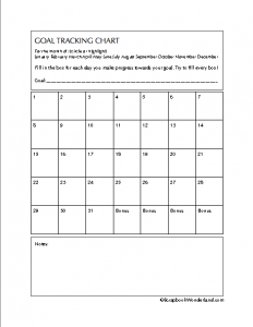 Goals and Organization: Printables