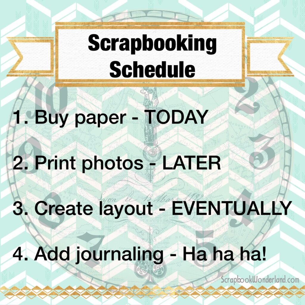 fun Scrapbooking Schedule